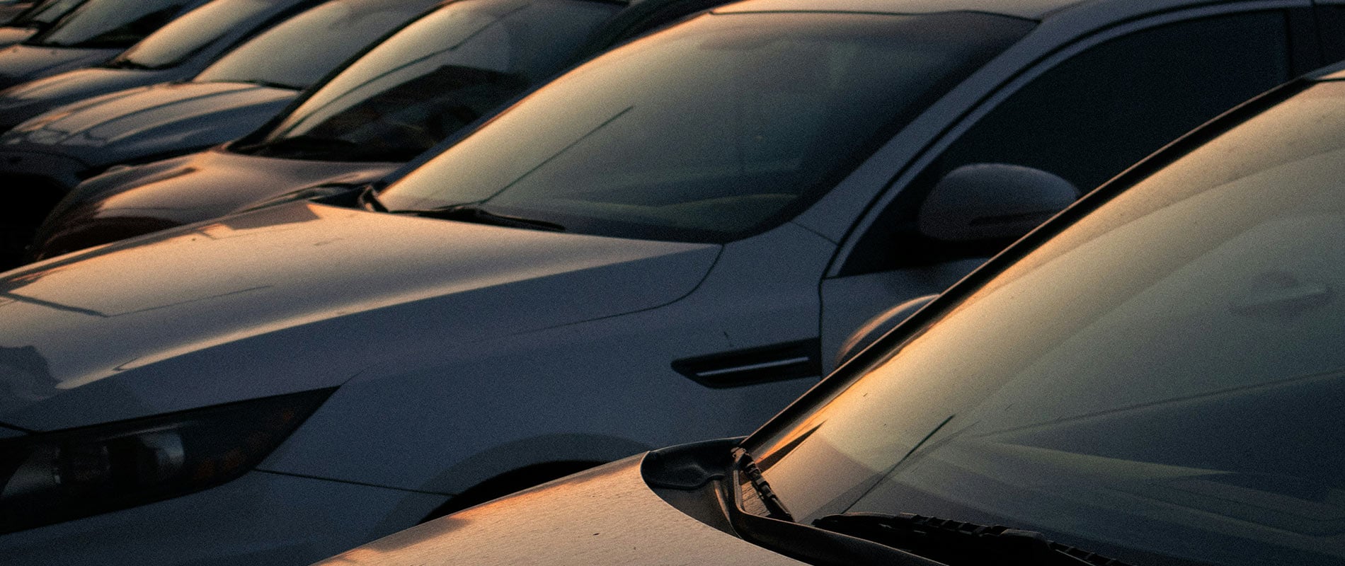 Front of Cars for Sale at Dealer